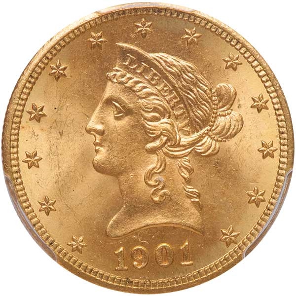 GFRC Open Set Registry - Winesteven 1866 - 1907 Gold Liberty G$10